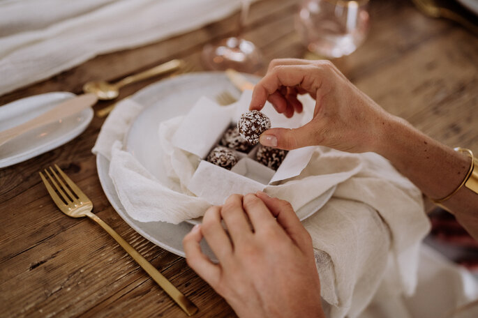 Skandi Chic - Hochzeitskonzept im skandinavischen Stil Tischdekoration