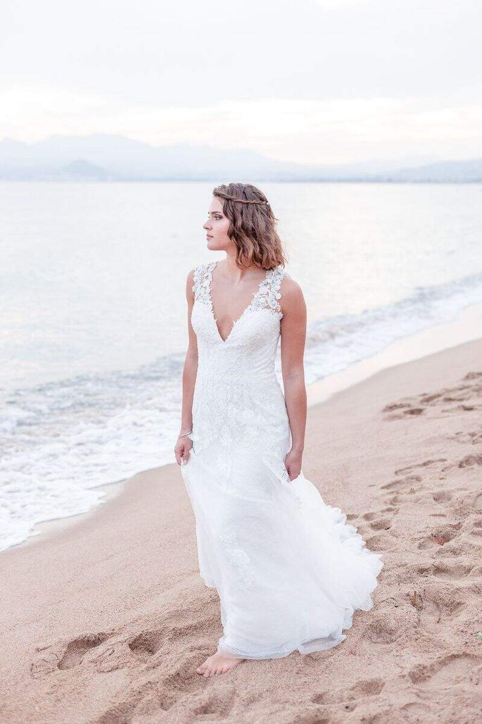 Robe de mariée parfaite pour une cérémonie sur la plage