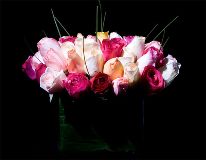 Rosas de diversos tonos - Foto: Ramos Boutique Floral