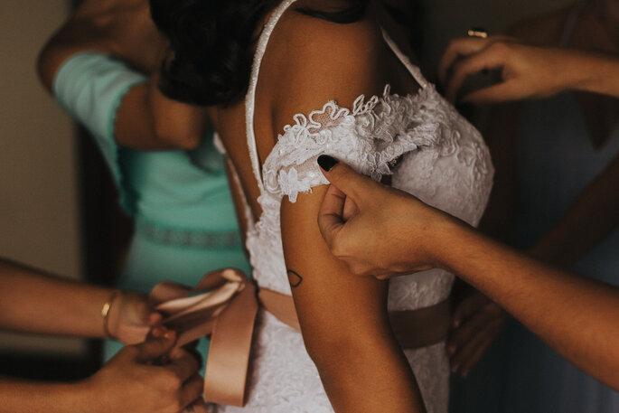 vestido de noiva DIY