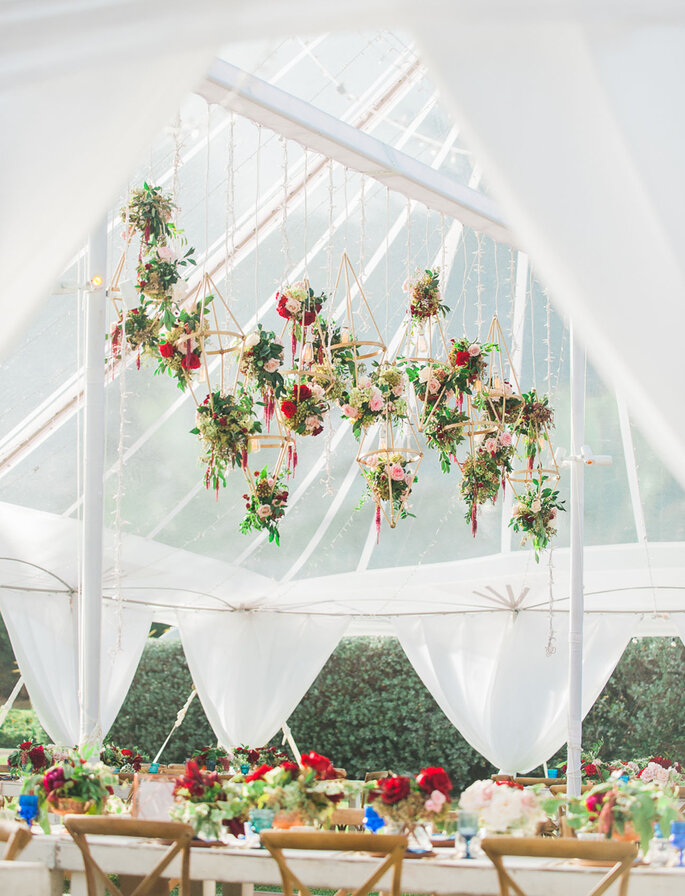 Ideas para decorar los techos de boda