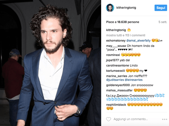 Foto via Instagram @kitharingtonig