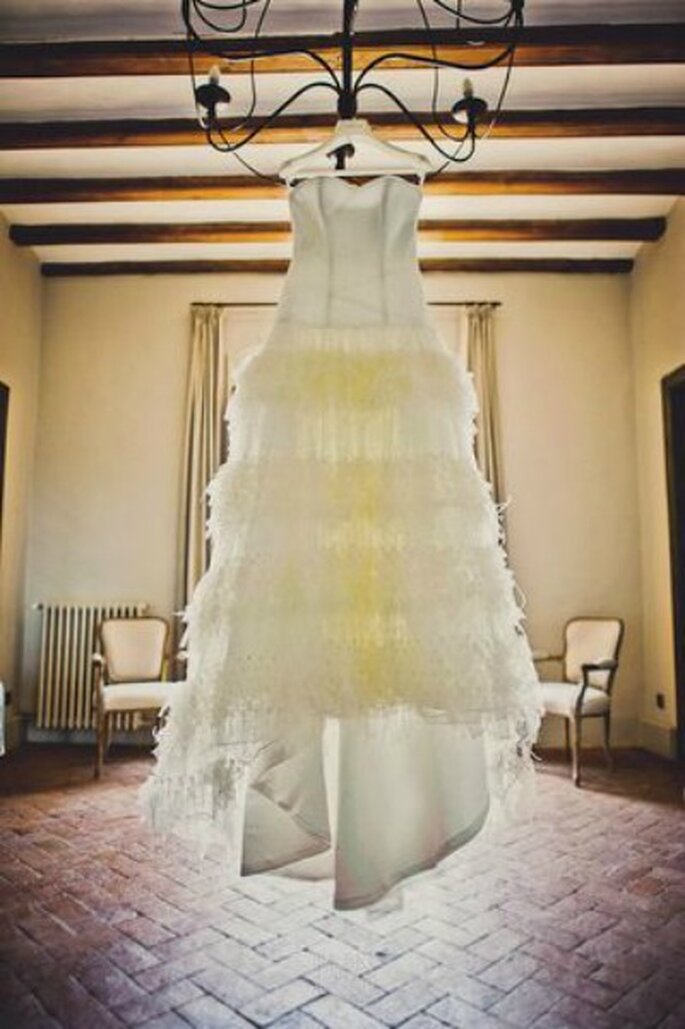 Pas toujours facile de trouver la robe de mariée de ses rêves... - Crédit photo : Fran Russo