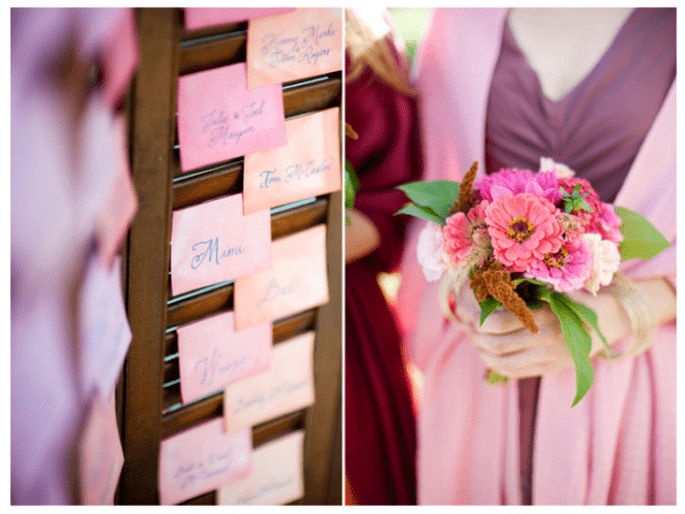 A watercolour inspired wedding - Photo: Justin and Mary