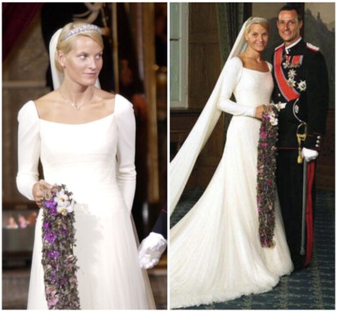 Robe de mariée de Mette Marit de Norvège