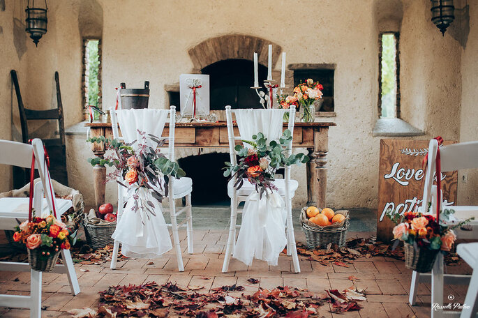 Addobbi belli per il matrimonio in chiesa e in comune