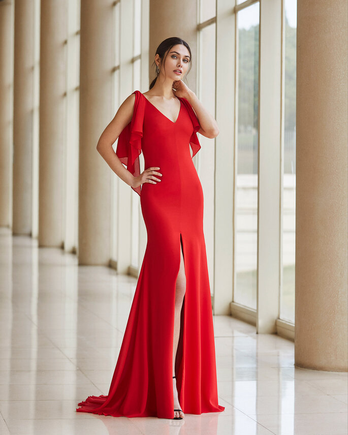 Trajes de prom discount rojos