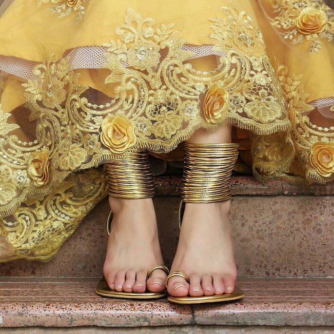 Indian wedding hot sale shoes bride