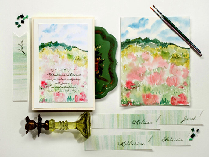 A watercolour inspired wedding - Photo: Momental Designs