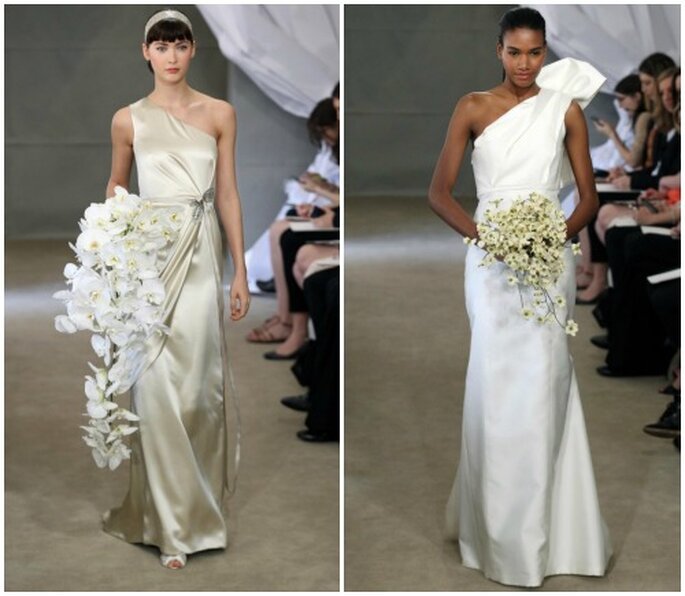 Due abiti firmati Carolina Herrera Bridal Collection 2013. Foto www.carolinaherrera.com