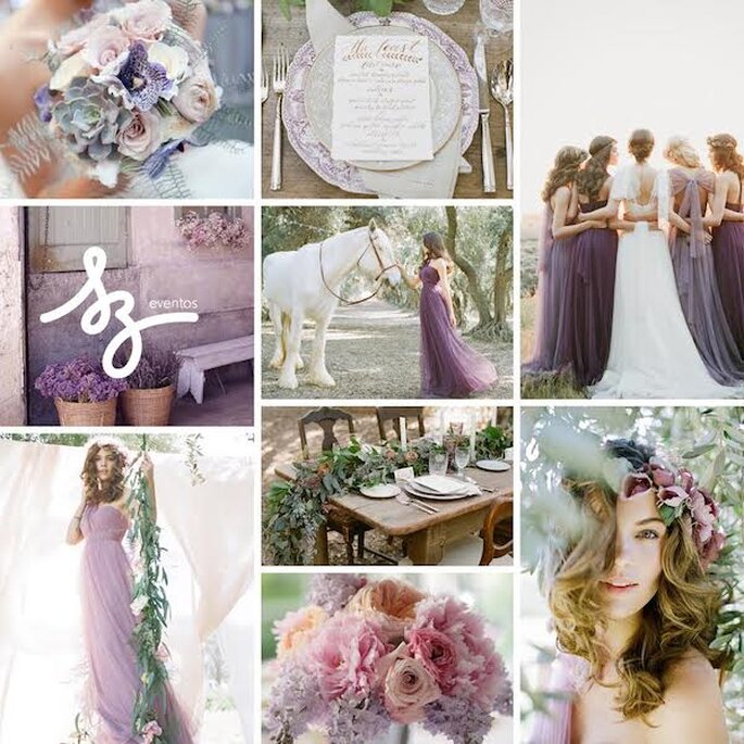 Una decoración de boda en color púrpura y lila - Foto FO Photography, Susan Jackson Photography