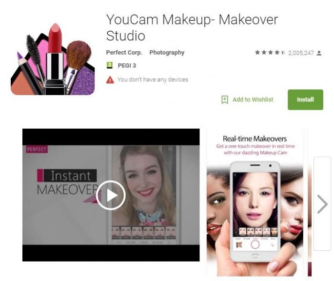 YouCam Makeup