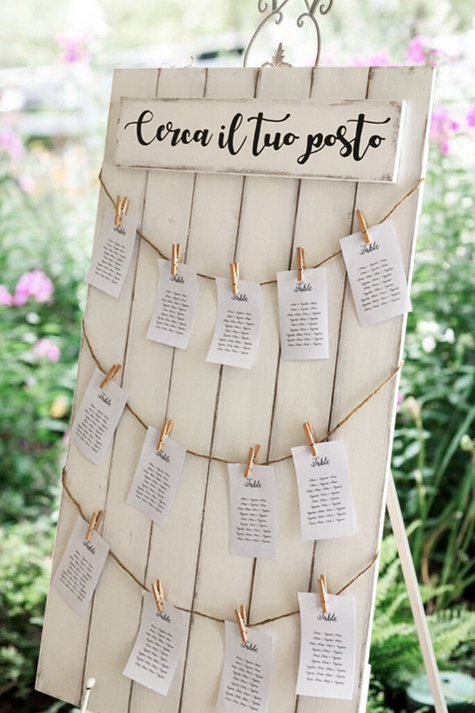 Tableau de mariage: idee creative ed originali