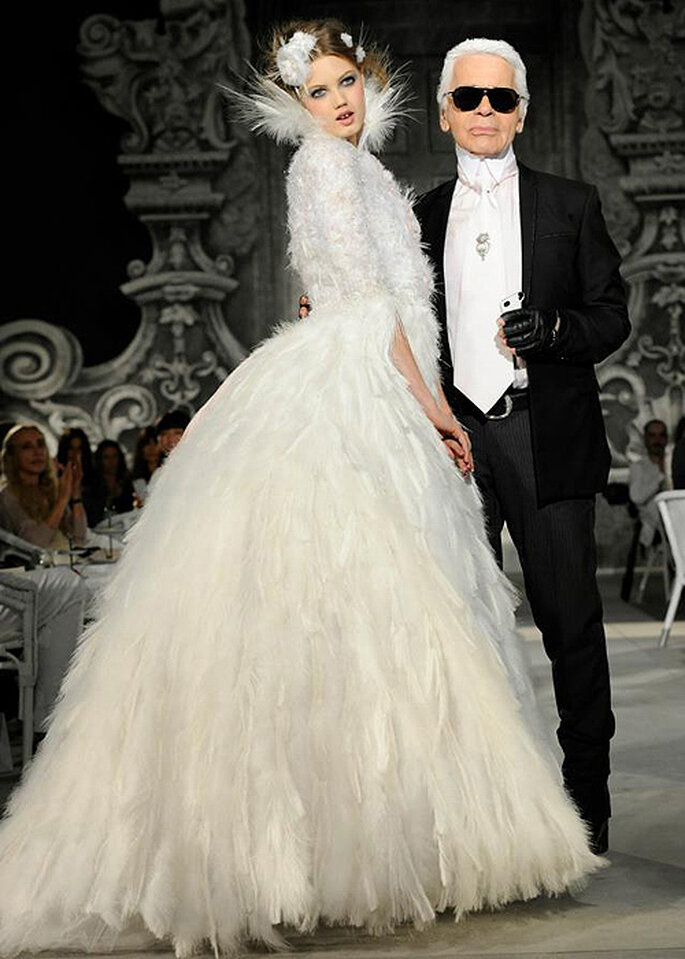 Vestido de novia de Chanel Alta Costura, colección otoño-invierno 2012-2013. Foto: Chanel