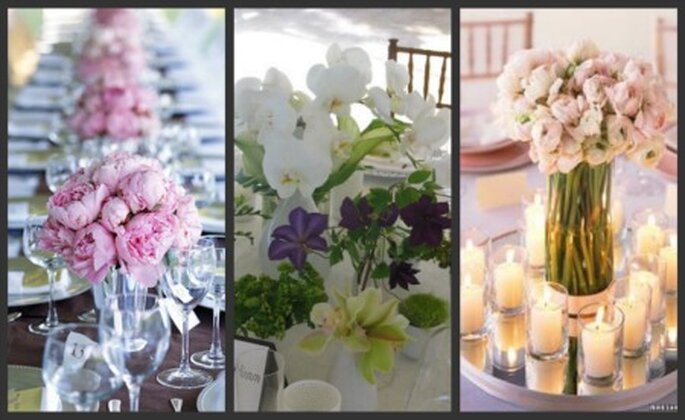 Arreglos de mesas florales para bodas