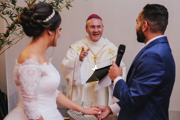 Casamento Ecumênico sendo realizado 