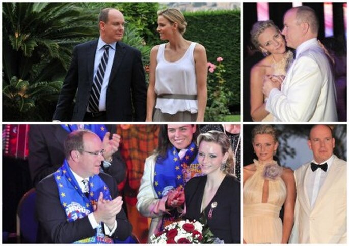 Principe Alberto de Mónaco y su futura esposa Charlene, la próxima boda real.