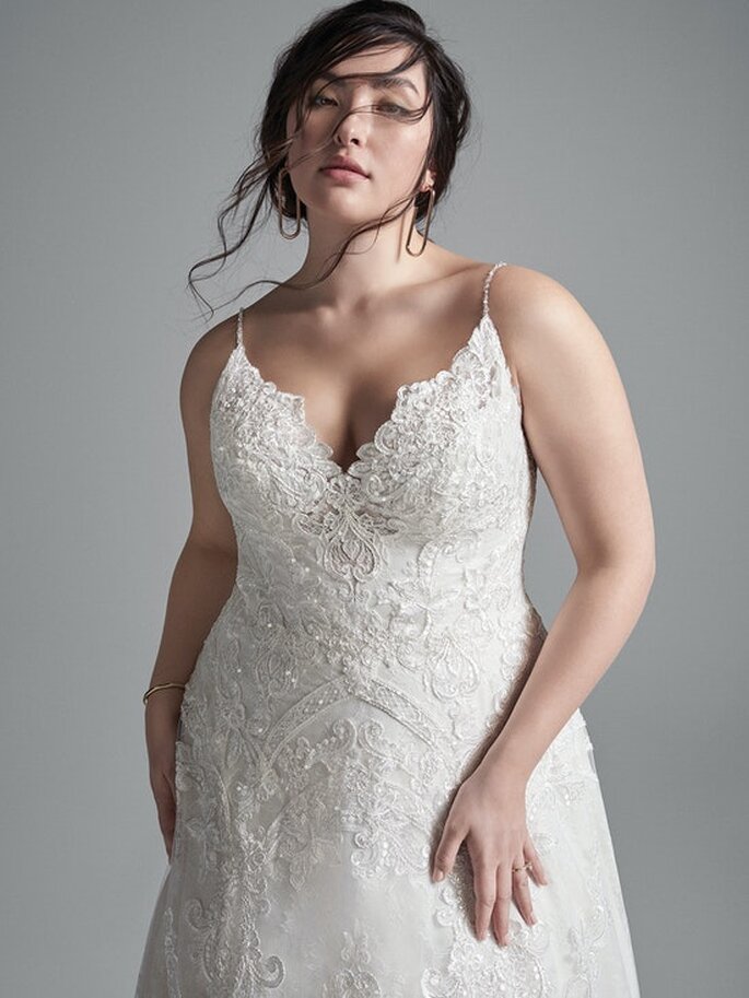 Más de 100 Vestidos de novia para gorditas, ¡presume tus curvas y luce  increíble en tu boda!