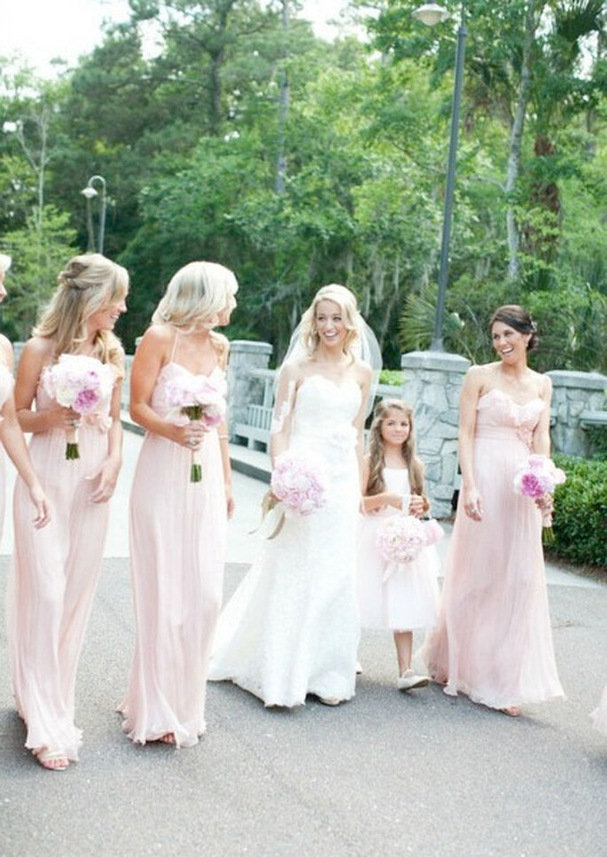 Una dulce boda en color rosa. Foto: Style me pretty