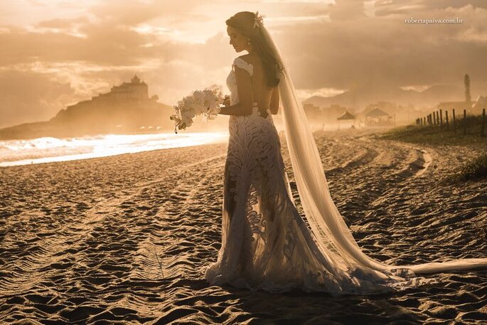 Noiva na praia