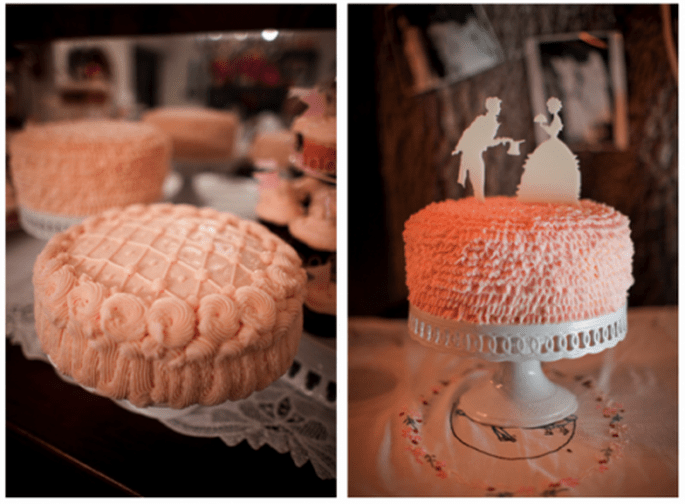 Silhouettes divertissantes pour gâteaux de noces - Photo: Millie Holloman Photography