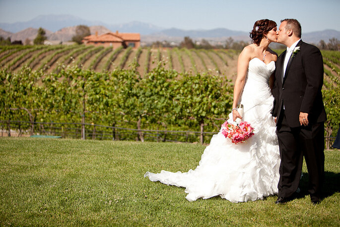 Boda en un viñedo. Foto: Eileen Rivard Villa de Amore