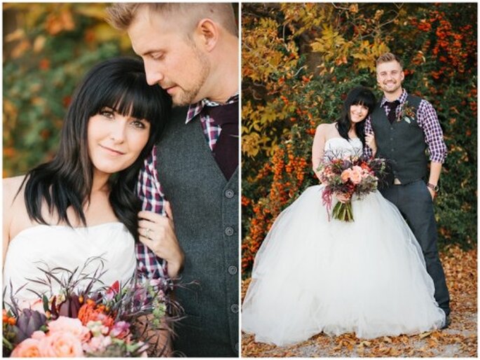 Séance photographique de mariage inspirée par l'automne - Photo: Alyssia B Photography
