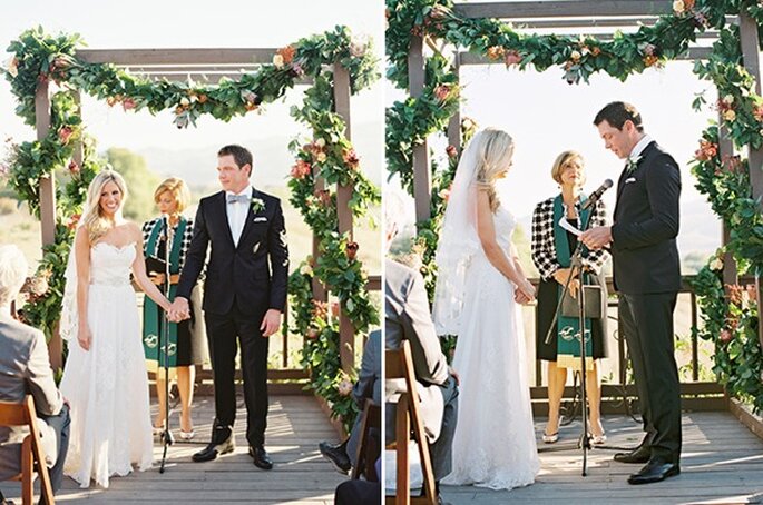 Una boda inspirada en un estilo boho glam al aire libre - Foto Lane Dittoe