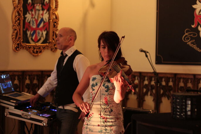 animation musicale DJ pour mariage avec violon