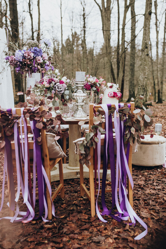 Hochzeitsinspirationen in Lila