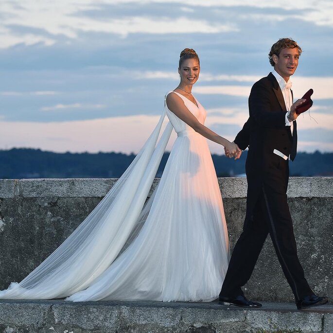 Le nozze di Andrea Casiraghi e Beatrice Borromeo. Credits: Armani Instagram