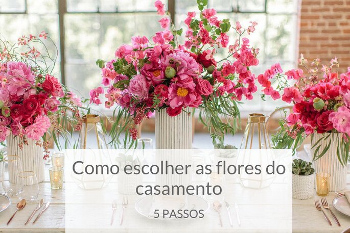 Como escolher as flores do casamento em 5 passos