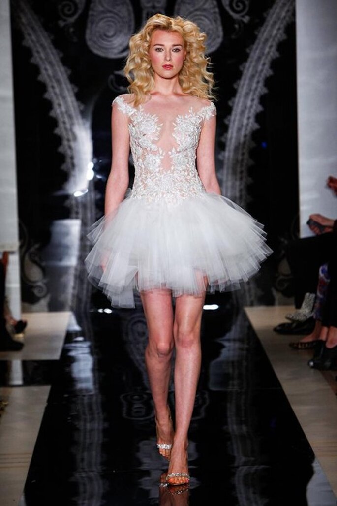 Vestido de novia Reem Acra primavera 2014 - Foto Reem Acra Facebook