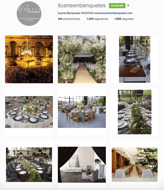 Ituarte en Banquetes Instagram