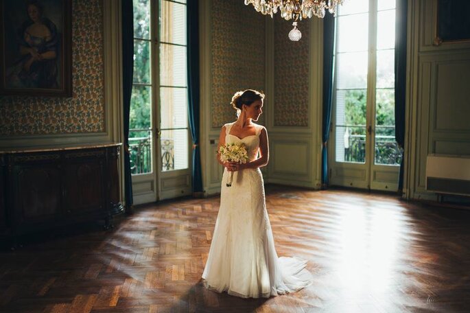 Virginia & Martín en su casamiento en el Palacio Sans Souci. Foto: Gus Hildebrandt