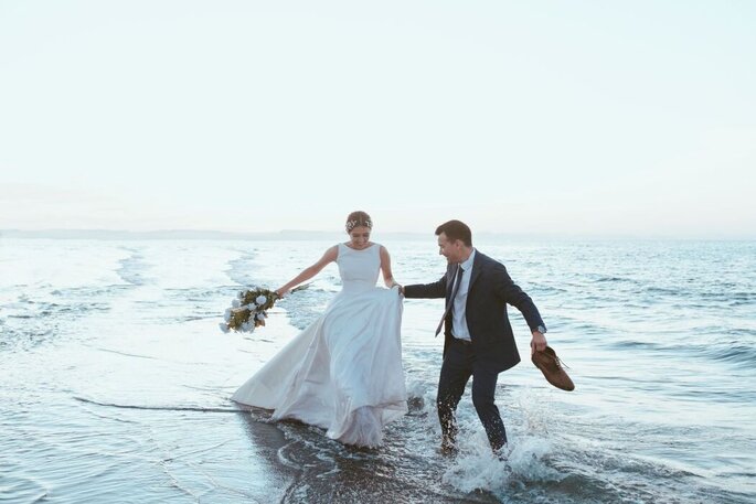mariage en Corse au bord de la mer