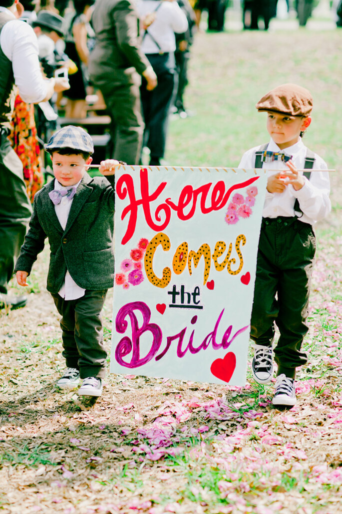 Fórmulas para disfrutar a los invitados más pequeños en tu boda - Foto Michelle March