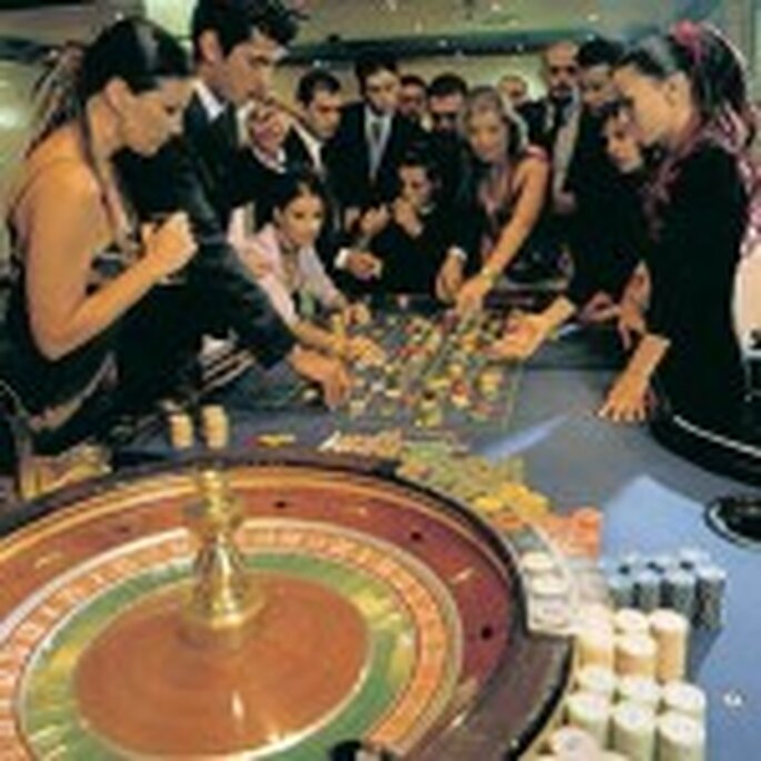 A casino setting