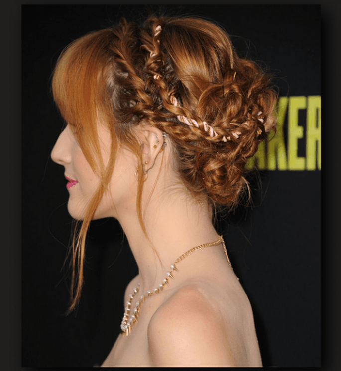 Trenza despeinada para tu look de fiesta - Foto Getty Images