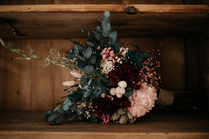 Flores preservadas para la boda