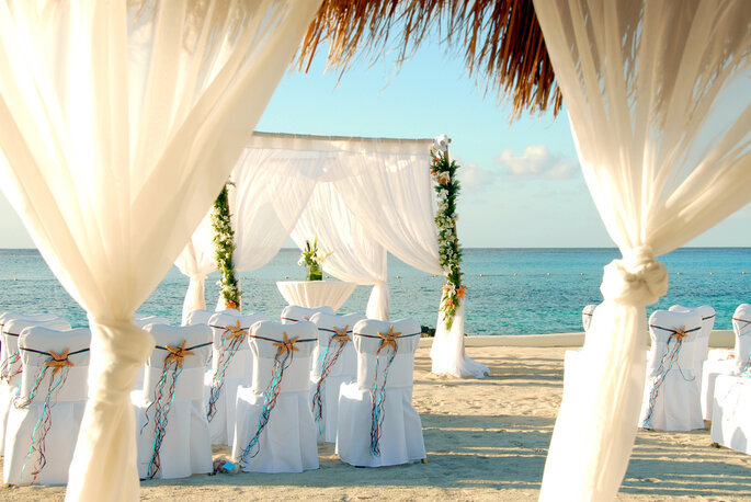 Ceremonia en la playa en Cozumel