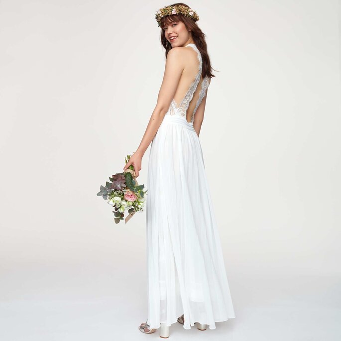 Photo : Robe de mariée Flore Blanc - KIABI