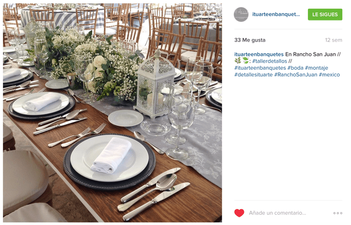 Ituarte en Banquetes Instagram