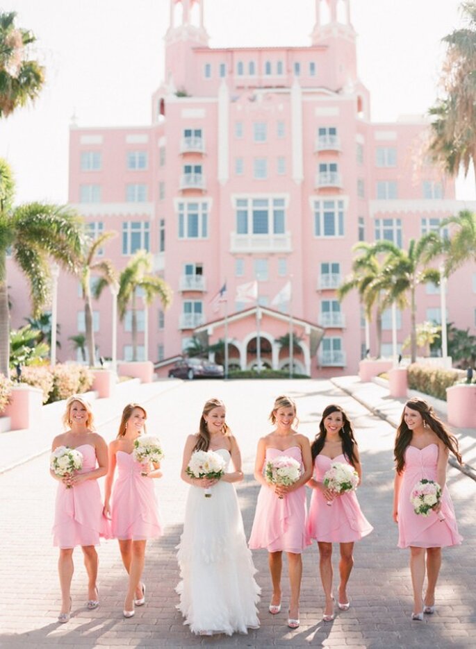 Real Wedding: Una boda en rosa al 100% - Foto Jason Demutiis Photography