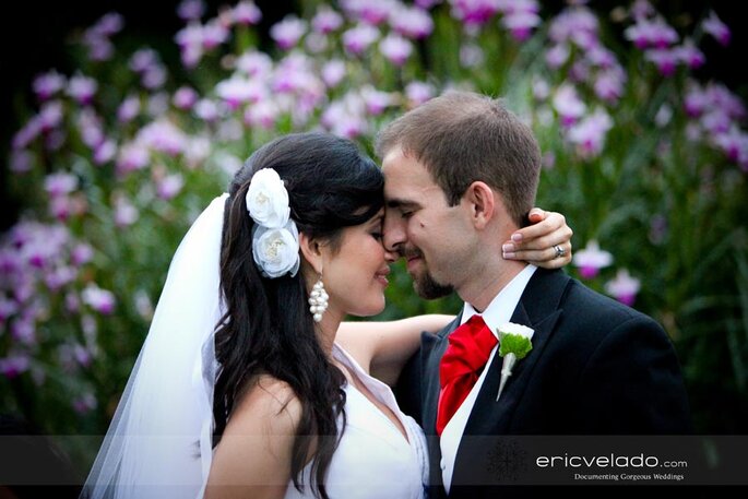 Der Blütenschmuck als Brautfrisur - Foto: Eric Velado