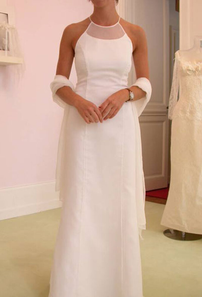 Robe de mariée Géraldine Lemonnier-Leblanc - Création sur-mesure, robe en mousseline de soie
