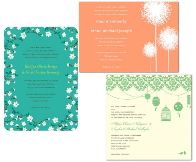 invitaciones de boda con colores y diseños en tendencia - Foto Wedding Paper Divas