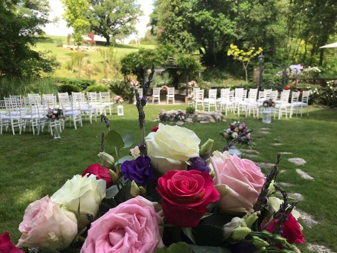 decorazioni floreali con rose