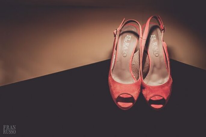 Zapatos para novia coloridos. Foto: Fran Russo