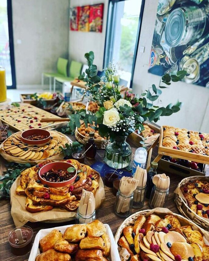 brunch petit-déjeuner de mariage sucré salé